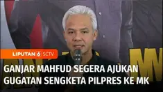 Pasangan Ganjar Pranowo-Mahfud MD akan mengajukan gugatan sengketa Pemilihan Presiden ke Mahkamah Konstitusi.