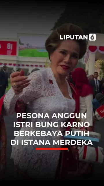 Pesona Anggun Istri Bung Karno Berkebaya Putih Di Istana Merdeka