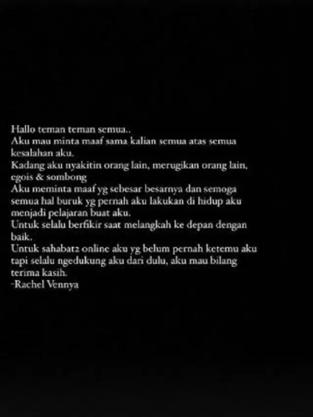 Rachel Vennya (Foto: Instagram/@rachelvennya)