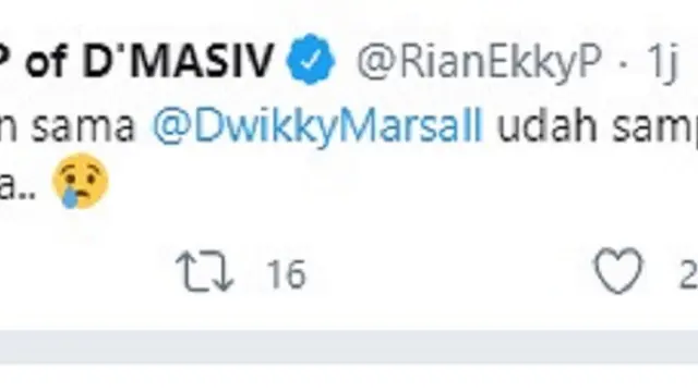Rian D'Masiv (Foto: Twitter/@RianEkkyP)