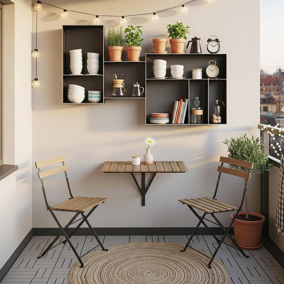 7 Desain Balkon Mini Ala Kafe Kecil, Cozy untuk Nongkrong di Rumah