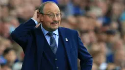 Rafael Benitez pernah menukangi beberapa klub top Eropa. Pria asal Spanyol itu pernah menjadi pelatih di Real Madrid, Liverpool, Chelsea, Inter Milan, hingga Napoli. Benitez juga sukses membawa berbagai gelar juara bergengsi di Eropa seperti Liga Europa, Liga Champions, dan Piala Super Eropa. Klub terakhir yang dilatih oleh Benitez adalah Everton. Ia bekerja di klub yang bermarkas di Goodison Park tersebut pada Juli 2021 hingga Januari 2022. (AFP/Lindsey Parnaby)