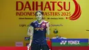 Tunggal putri Indonesia, Gregoria Mariska, melangkah ke perempat final Indonesia Masters 2025. (Bola.com/Abdul Aziz)