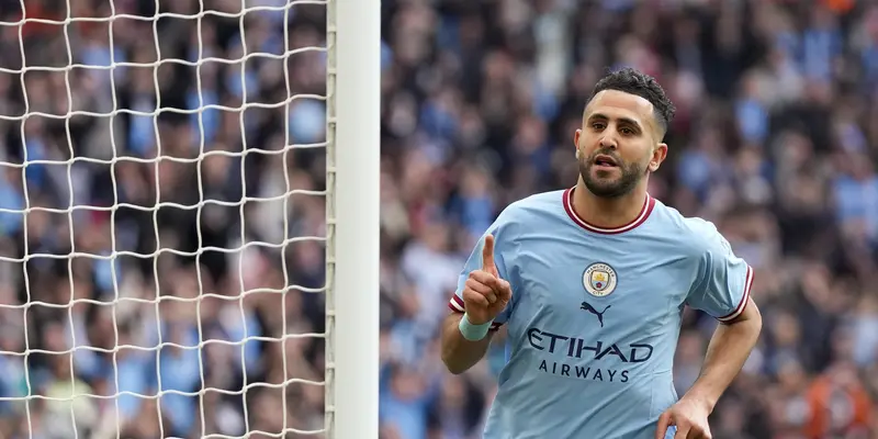 Hasil Piala FA: Manchester City Lolos ke Final, Mahrez Cetak Tiga Gol