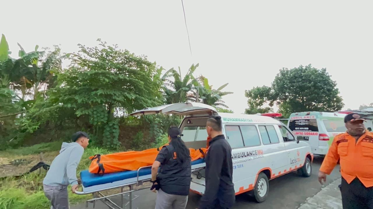 Tragis, Dua Pemotor Meninggal Dunia Usai Terjun ke Waduk Kalimati Sidoarjo