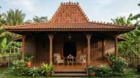 7 Contoh Rumah Joglo Sederhana dengan Teras dan Taman untuk Hari Tua, Desain Adem Bikin Betah
