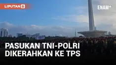 SEBANYAK 7.000 PERSONEL PASUKAN TNI-POLRI DIKERAHKAN KE TEMPAT PEMUNGUTAN SUARA