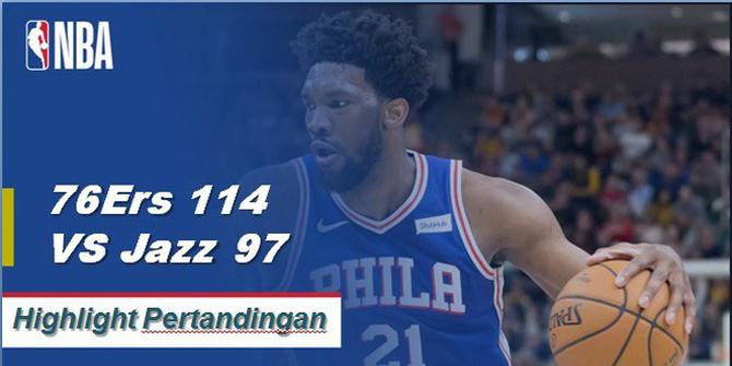 Cuplikan Hasil Pertandingan NBA : 76ers 114 VS Jazz 97