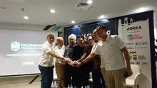 Erick Thohir dan berbagai pihak lainnya meresmikan momen dibukanya Palembang Triathlon 2019 (Istimewa).