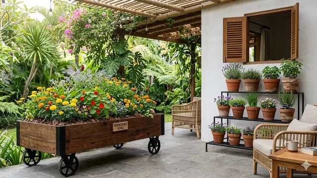 8 Desain Teras dengan Kebun Mini Edible Flower, Ini Jenis Bunga Mudah Ditanam