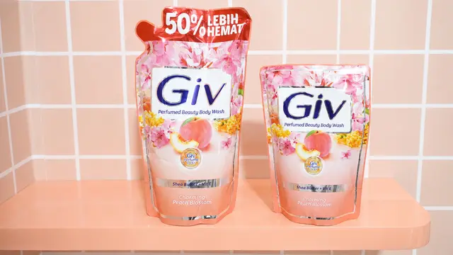 Keharuman Mewah GIV Perfumed Beauty Body Wash Charming Peach Blossom, Teman Terbaik Momen Self Care Perempuan