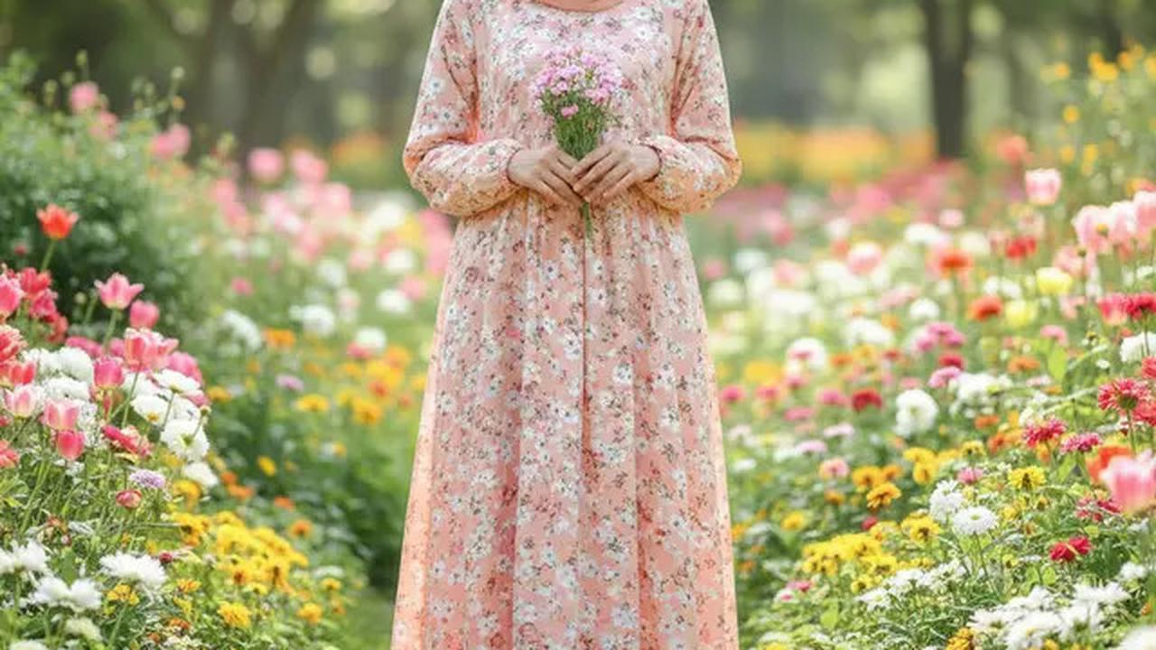 9 Gamis Set Hijab Syar'i Terbaru 2025, Outfit Simple Elegan untuk Harian