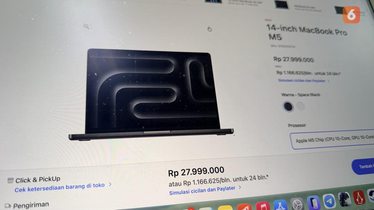 MacBook Pro M5 Resmi Dijual di Indonesia, Ini Daftar Harga Lengkapnya