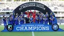 Dari J2 League, Machida Zelvia berhasil jadi juara dengan mengumpulkan 87 poin dari 42 laga sepanjang musim. Zelvia berhasil promosi ke kasta teratas untuk kali pertama sepanjang sejarah klub sejak berdiri pada 1989 dan sejak masuk ke J.League pada 2012 lalu. (Dokumentasi J.League)