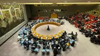 Suasana&nbsp;Debat Terbuka Dewan Keamanan (DK) PBB mengenai situasi di Timur Tengah, termasuk Palestina pada Selasa (23/1/2024). (Dok. Kemlu RI)