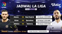 Jadwal Live Streaming Liga Spanyol Pekan ke-20 di Vidio: Real Madrid dan Barcelona Masih Kejar Atletico