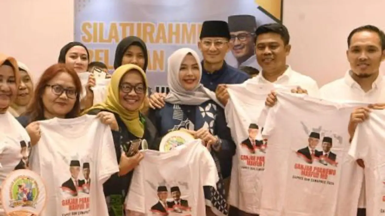 Ketua Dewan Pakar Tim Pemenangan Nasional (TPN) Ganjar Pranowo dan Mahfud MD, Sandiaga Uno bertemu dengan para relawan pendukungnya. Pertemuannya dengan relawan pendukungnya itu berlangsung di Kebayoran Baru, Jakarta Selatan (Istimewa)