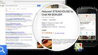 Bisnis Anda akan dipromosikan di sejumlah produk populer Google seperti Google Search, Maps, dan Google+.