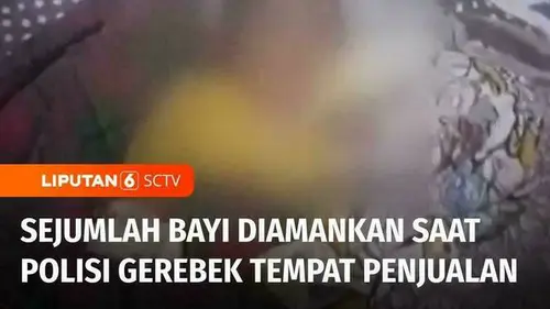 VIDEO: Polisi Gerebek Diduga Tempat Penjualan Bayi di Karawang dan Bandung