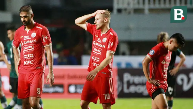 Foto: Kekecewaan Pemain Persija Usai Gagal Menang di Markas Persikabo 1973 Pada Laga BRI Liga 1