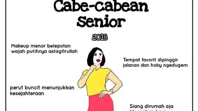 cewek zaman now (foto: Instagram/@komikyon)