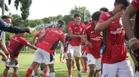 Pemusatan latihan Timnas Indonesia U-17 tahap pertama pada Selasa pagi (8/7/2025) di Stadion Gelora Samudera, Kuta. (Bola.com/Alit Binawan)