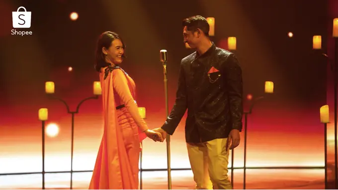 Sempat Hilang Kontak saat Terbang ke Amerika Serikat, Aldebaran Hapuskan Rindu Andin di TV Show Shopee Big Ramadan Sale