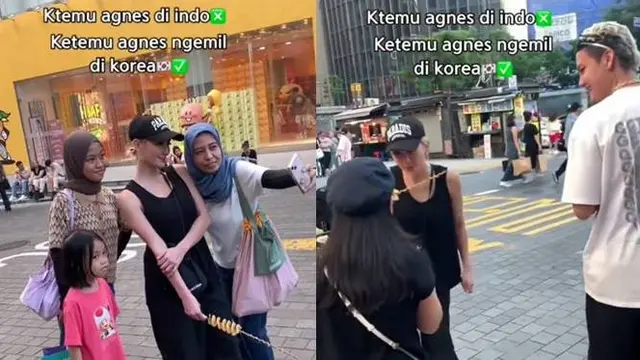 Lagi Asyik Ngemil, Ini Momen Agnez Mo Ketemu Fans Saat Liburan Ke Korea Salatan