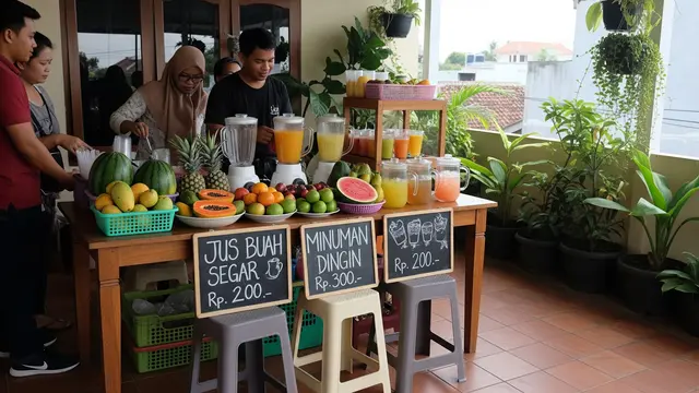Ilustrasi Ide Memanfaatkan Teras Jadi Ruang Jualan Tanpa Renovasi Besar/Gemini AI