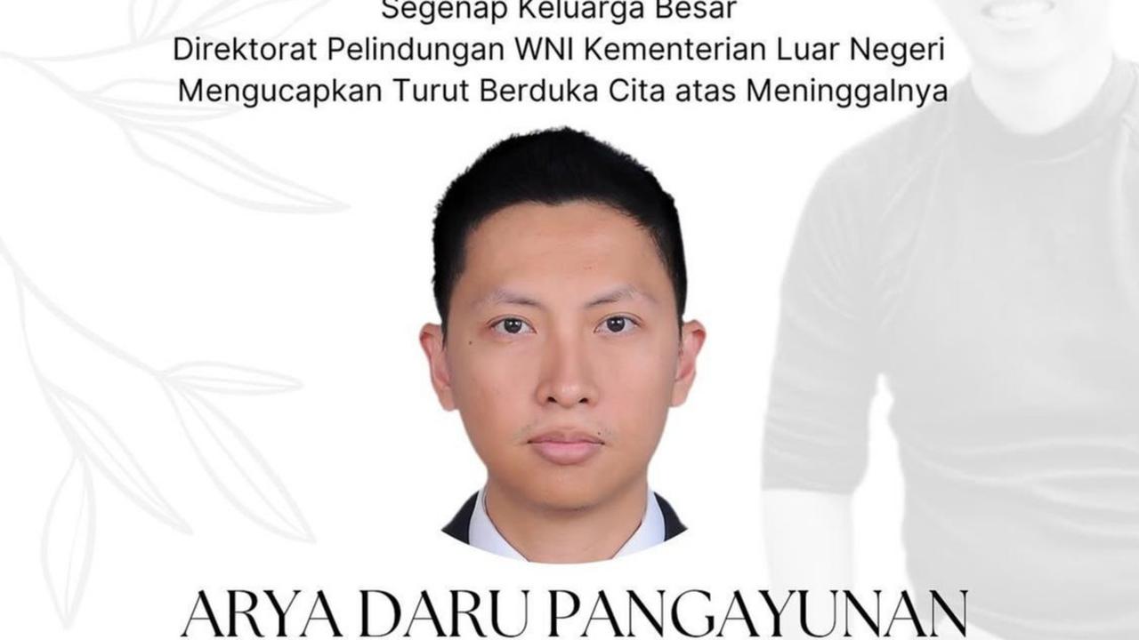 Diplomat Kemlu RI Arya Daru Pangayunan ditemukan meninggal di kamar kosnya di kawasan Gondangdia Kecil, Jakarta Pusat, Selasa (8/7/2025). (Foto: Instagram/@peduliwni)
