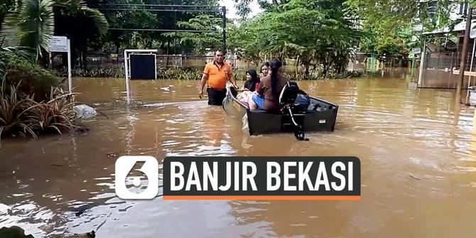 VIDEO: Banjir Masih Merendam Sebagian Wilayah Bekasi