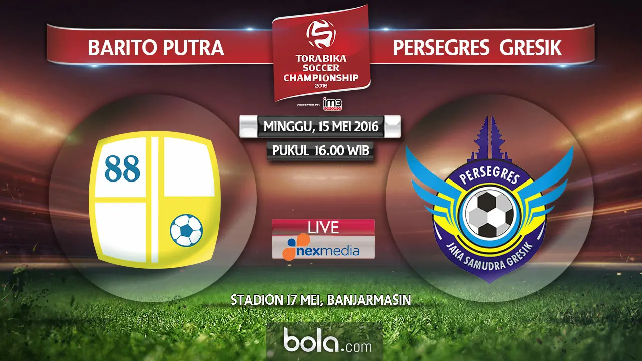 Barito Putera vs Persegres Gresik (bola.com/Rudi Riana)