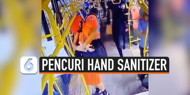 VIDEO: Sempat Viral, Pencuri Hand Sanitizer di Transjakarta Tertangkap