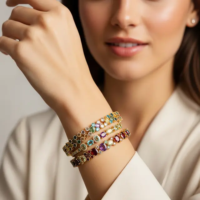 9 Model Gelang 3 Emas