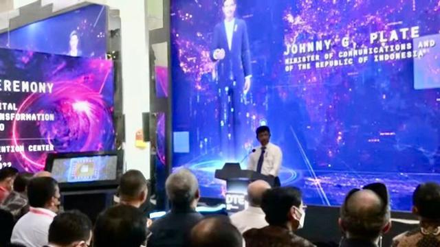 Ada MetaHuman Avatar Menkominfo Saat Opening Digital Transformation Expo G20  Bali
