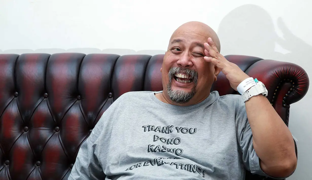 Meski harus diopname karena kekurangan cairan, beruntung Indro tidak perlu menjalani proses operasi. (Deki Prayoga/Bintang.com)