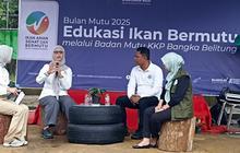 Badan Mutu KKP Babel Bagikan Satu Ton Udang, Perkuat SDM dan Atasi Stunting