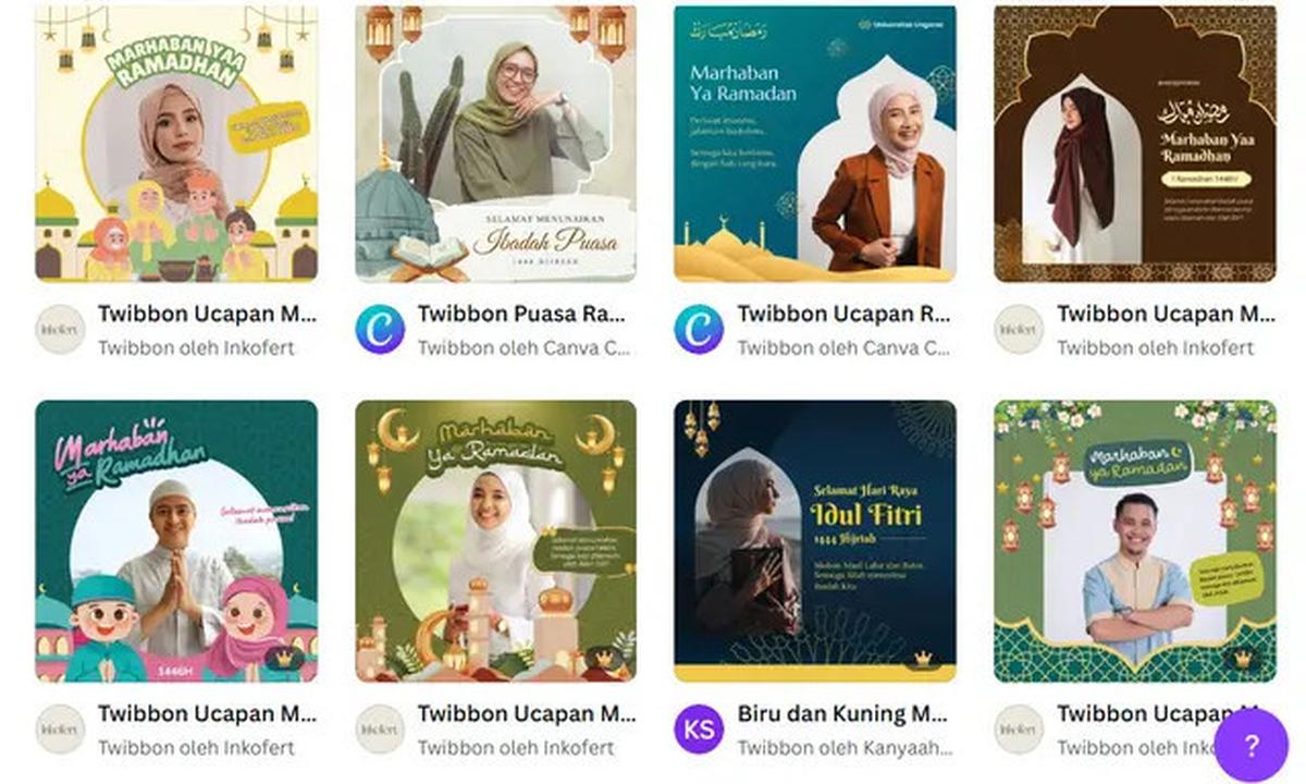 Cara Buat Twibbon Marhaban Ya Ramadan 2025 Pakai Canva, Gratis dan Mudah Dilakukan