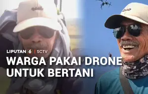Warga Pakai Drone untuk Bertani