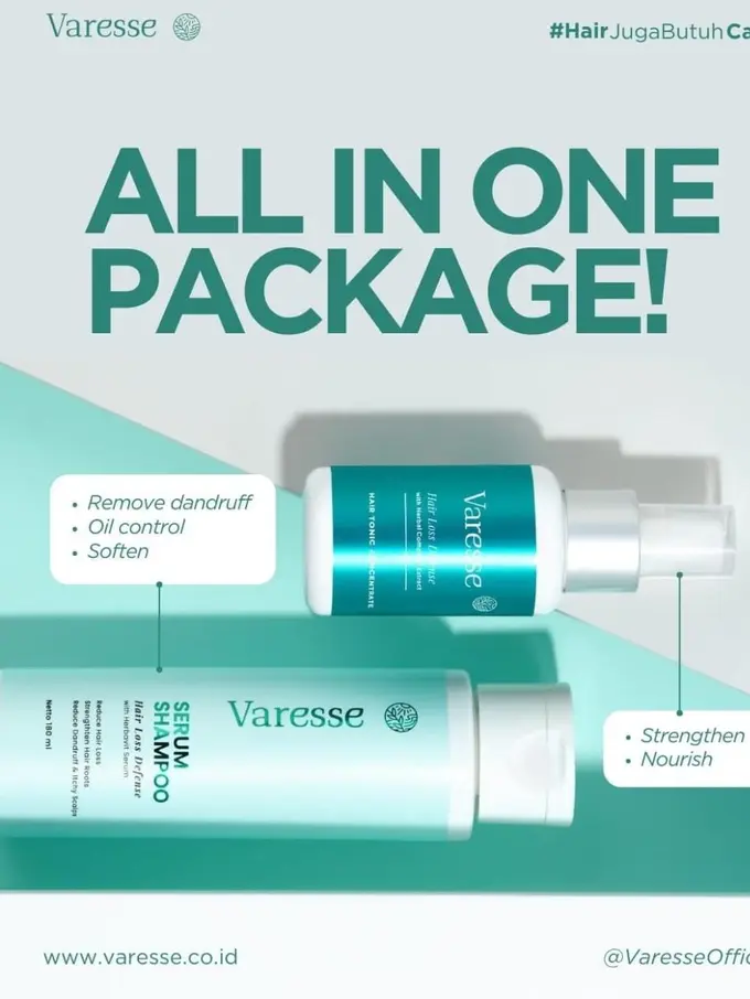 Foto Varesse, produk perawatan rambut