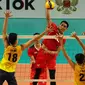 Timnas bola voli putra Indonesia berhasil mempertahankan gelar juara di SEA Games 2021 dengan mengalahkan Vietnam dengan skor 3-0 di Dai Yan Sports Arena, Quang Ninh Vietnam, Minggu, 22 Mei 2022 (Photo : Kemenpora/PP SIWO PWI/Erly Bahtiar)