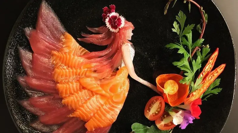 Keren, 6 Kreasi Indah Sashimi Ini Bisa Dimakan Lo