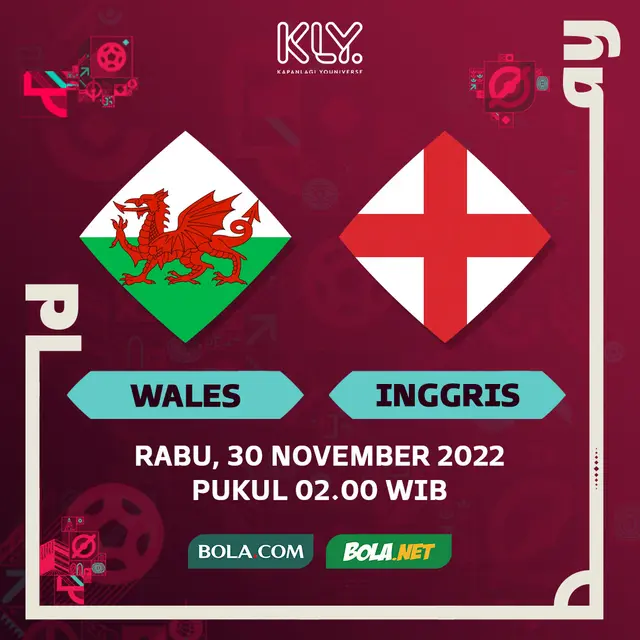 Piala Dunia 2022 - Wales Vs Inggris