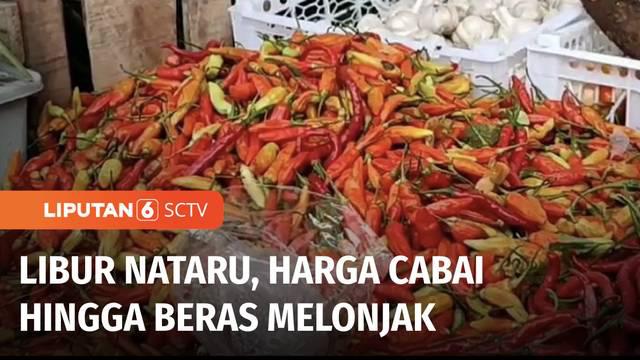 Libur Natal dan Tahun Baru, harga bahan pokok dan bumbu dapur di Ponorogo, Jawa Timur, masih tinggi. Lonjakan harga bahan pokok juga terjadi di Nagan Raya, Aceh.
