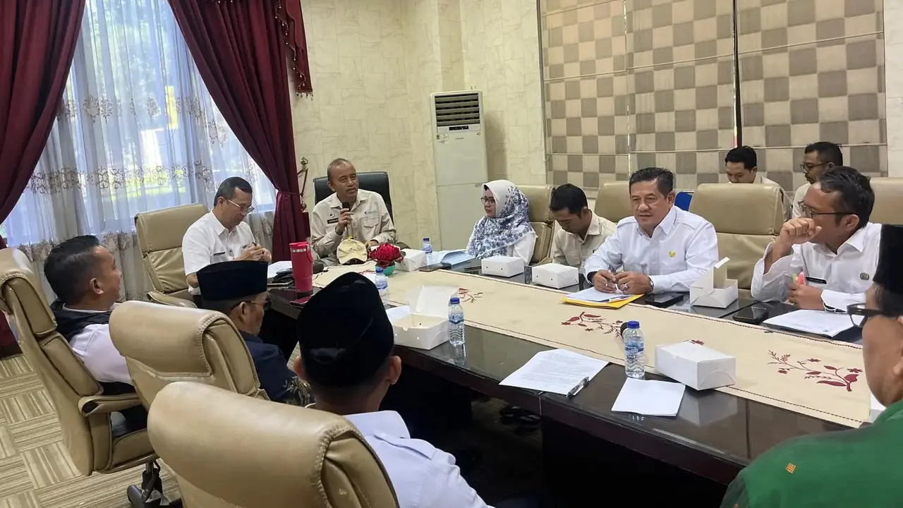 Pertemuan Kanwil Kementerian HAM Jawa Barat bersama Pemkot Depok terkait adanya pelarangan Misa penghiburan.