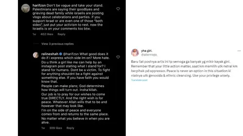 Viral Komentar Raline Shah Soal Perang Israel vs Palestina Bikin Geram,  Netizen Serukan Cancel Culture - Health Liputan6.com