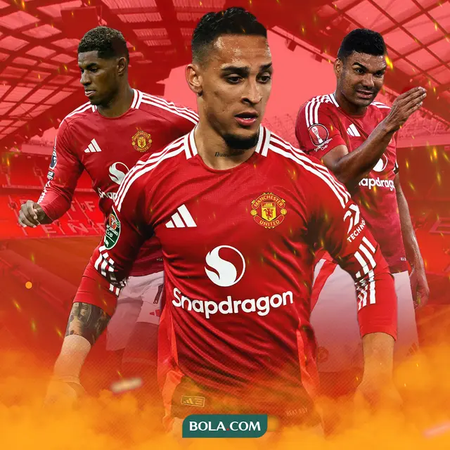 Manchester United - 3 Pemain MU yang Tampil Buruk Musim Ini: Rashford, Casemiro, Antony
