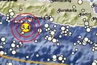Titik gempa di Cilacap