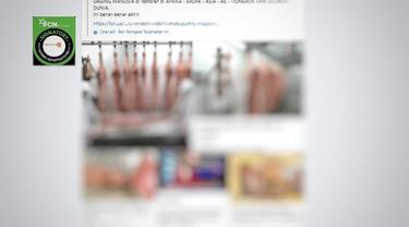 Tangkapan layar klaim foto daging manusia di restoran Afrika, Eropa, AS, Tiongkok dan seluruh dunia
