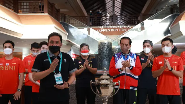 Presiden Joko Widodo - Piala Thomas